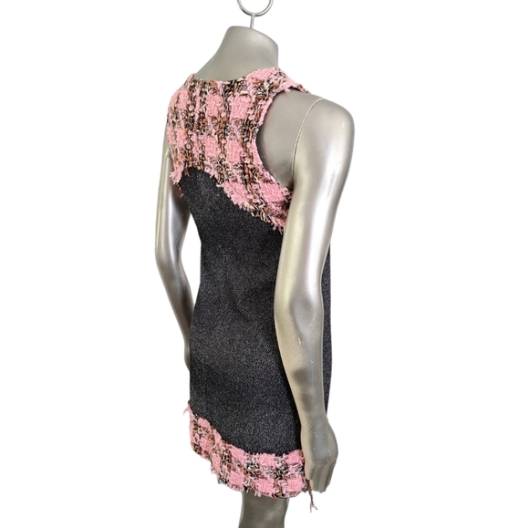 🪻BOGO🪻 Black & Pink Sheath Dress Textured Mixed Fiber - Size Medium NWT - Picture 8 of 11